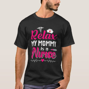 T-shirt Fête des mères amusantes Détendez-vous Ma maman Ma