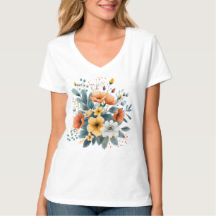 T-shirt Fête des Mères Boho Fleurs Clipart-619830