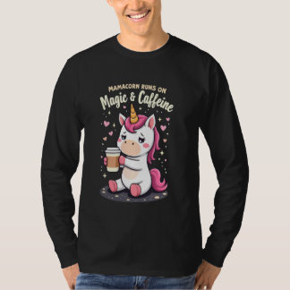 T-shirt Fête des mères Cadeau Mamacorn tourne sur Magic &