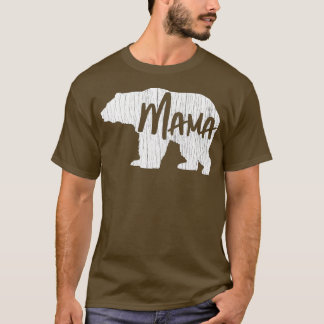 T-shirt Fête des mères Cadeau maman ours maman Vintage fem
