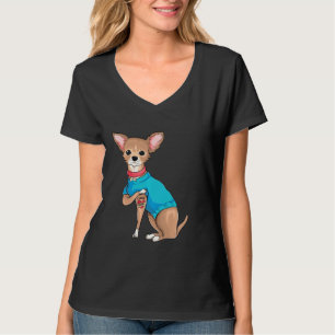 T-shirt Fête Des Mères Chien Drôle Chihuahua J'Aime Maman 