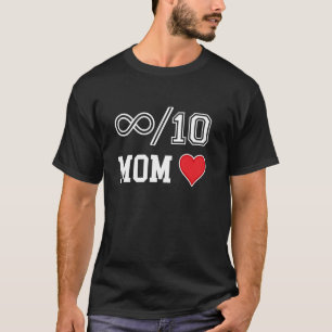 T-shirt Fête des Mères Cœur Meilleure Maman à l'Infini Ann