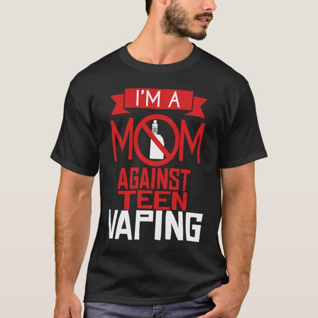 T-shirt Fête des mères contre l'Ado Vapeur Mère Vape (Devant)