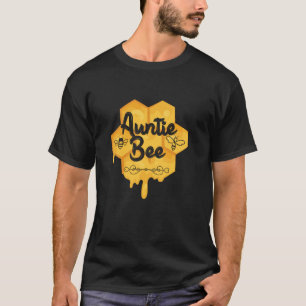 T-shirt Fête des mères d'abeilles Tante Bee Beehive Honeyc
