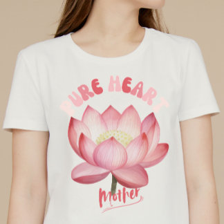 T-shirt Fête des mères de coeur pur