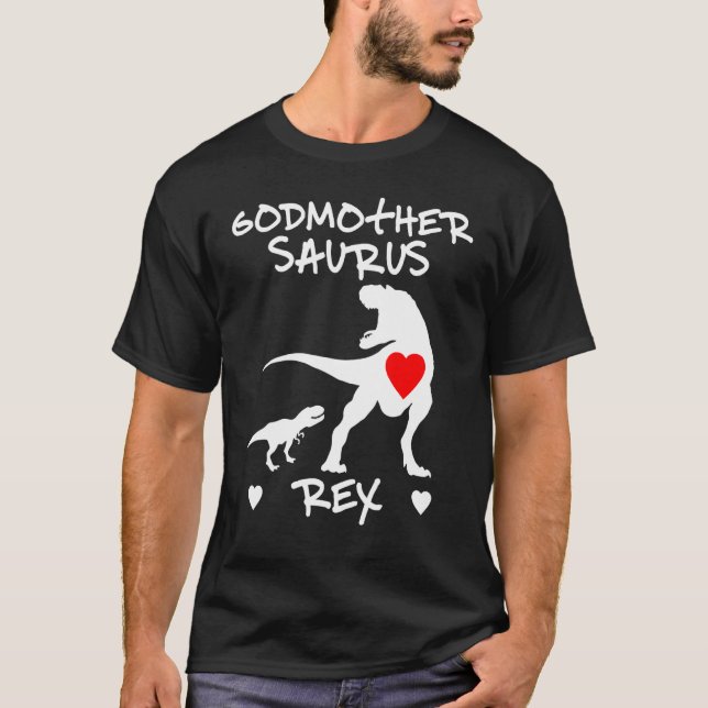 T-shirt Fête des mères de Godmère Saurus Rex Dinosaur (Devant)
