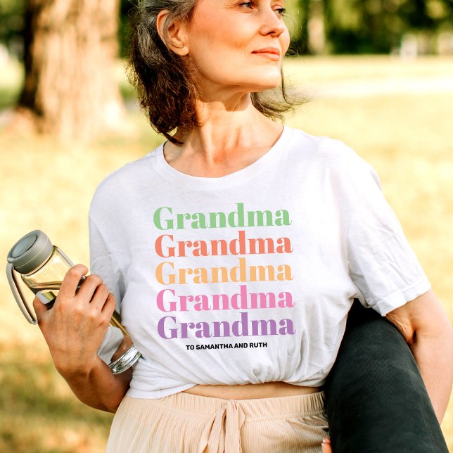 T-shirt Fête des mères de grand-mère grand-enfant personna (Créateur téléchargé)