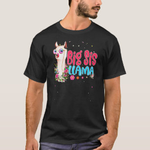 T-shirt Fête des mères de la Grande soeur Llama Fête des f