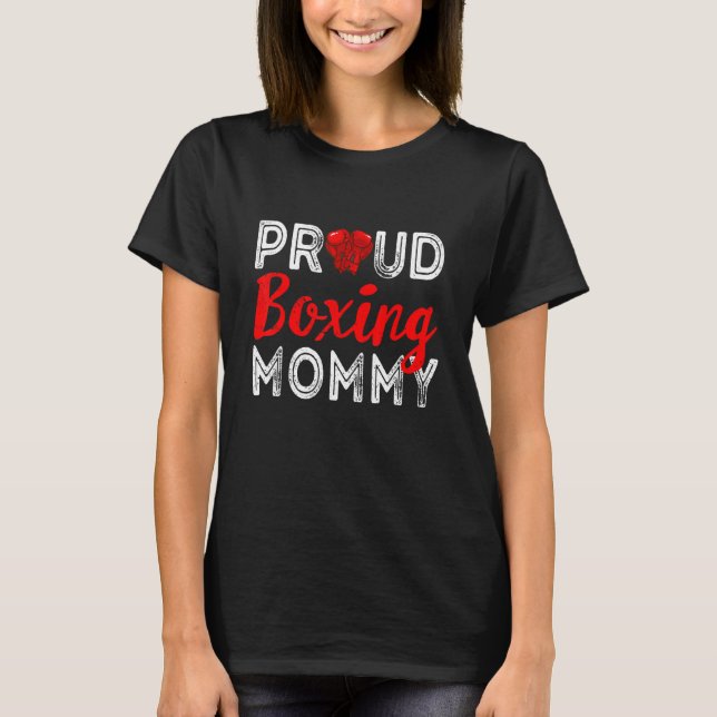T-shirt Fête des mères de maman en boxe (Devant)