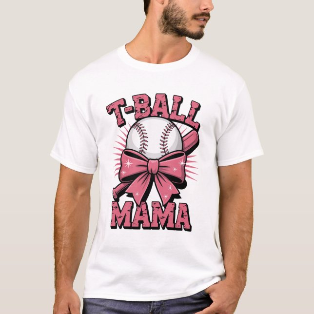 T-shirt Fête des mères de T-Ball Mama (Devant)