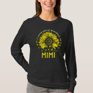 T-shirt Fête des mères de tournesol dans un monde plein de