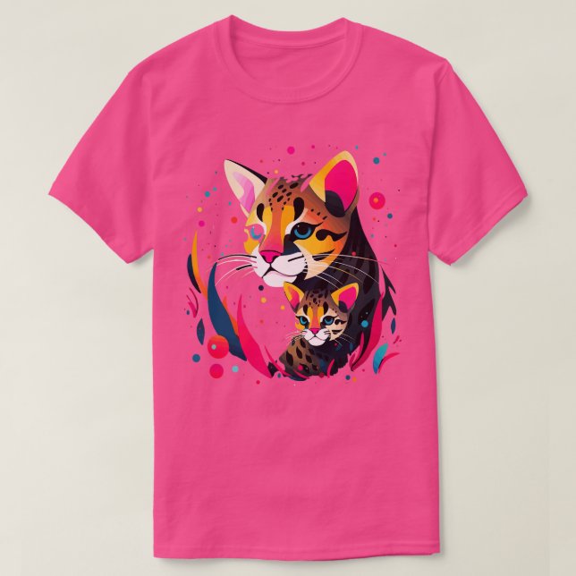 T-shirt Fête des mères d'Ocelot (Design devant)