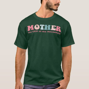 T-shirt Fête des Mères Drôle PDG du ménage vintage