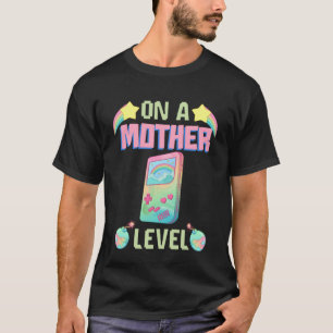T-shirt Fête Des Mères Drôle Sur Un Niveau Mère Rétro Vint