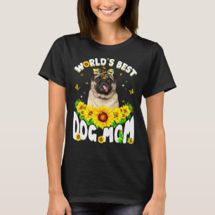 T-shirt Fête des mères du meilleur chien Carlin du monde