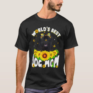 T-shirt Fête des mères du meilleur chien de Terre-Neuve