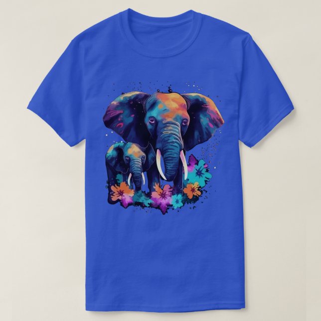 T-shirt Fête des mères éléphantes (Design devant)