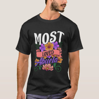 T-shirt Fête des Mères Florale Abuela la Plus Aimée