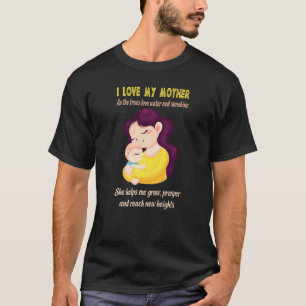 T-shirt Fête des mères J'aime ma mère comme les arbres aim