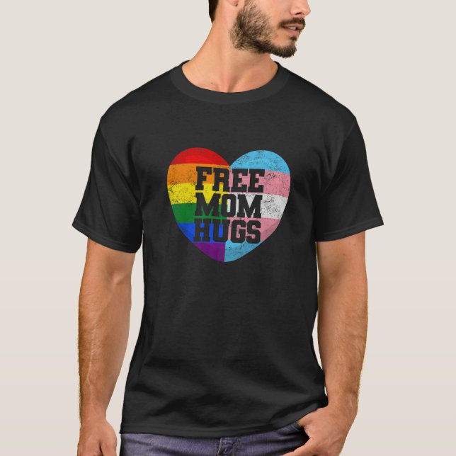 T-shirt Fête des Mères LGBT Mois de la Rainbow Pride Libre (Devant)