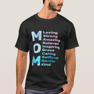 T-shirt Fête des mères Maman aimante forte incroyable Meil
