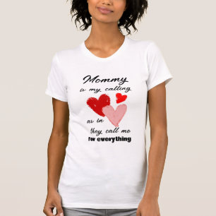 T-shirt Fête des mères maman Citation drôle Coeurs rose ro