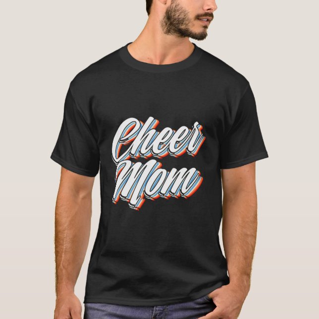 T-shirt Fête Des Mères, Mère Cheerleader (Devant)