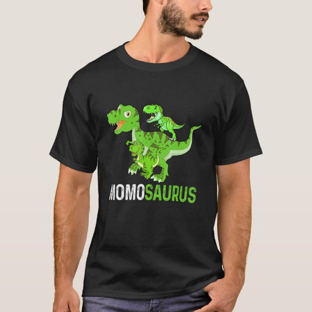 T-shirt Fête des mères Momosaurus T rex Dinosaur Drôle Mom (Devant)