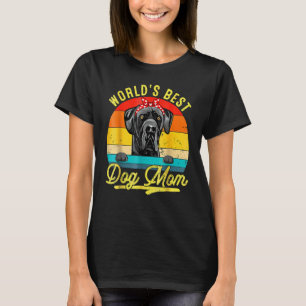 T-shirt Fête des mères rétro du Meilleur Danois du Monde