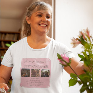 T-shirt Fête des mères rose Meilleur Nana Jamais Trois P