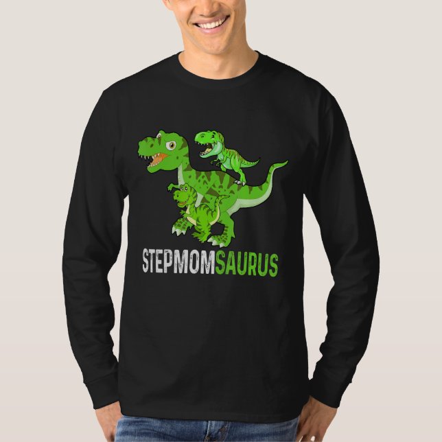 T-shirt Fête des Mères Stepmomsaurus T rex Dinosaur Funny  (Devant)