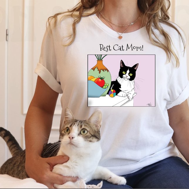 T-shirt Fête des mères Tuxedo Chat (Créateur téléchargé)