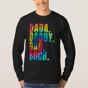 T-shirt Fête des pères 2022 Dada Papa Papa Papa Papa Bruh