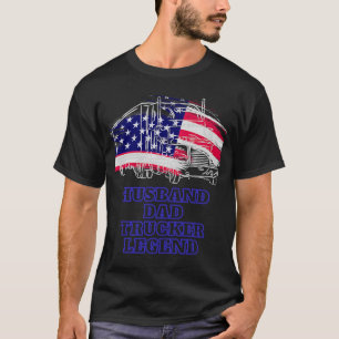 T-shirt Fête des pères 2023 de légende du camionneur père 