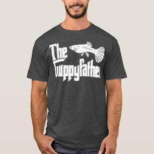 T-shirt Fête des pères amusante Le GuppyPère Aquarium Pois