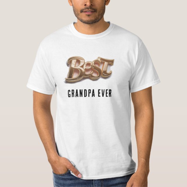 T-shirt *~* Fête des pères AP86 MEILLEUR Grand-père EVER G (Devant)