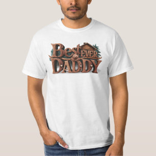 T-shirt *~* Fête des pères AP86 MEILLEUR JAMAIS DADDY Rust