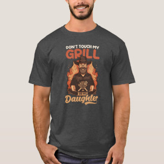 T-shirt Fête des pères BBQ Dontouch My Grill Ou Fille Fami