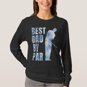 T-shirt Fête des pères Best Dad Par Par Tie Dye Golf Lover