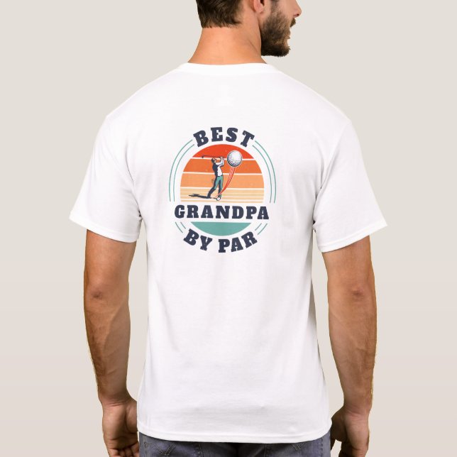 T-shirt Fête des pères Best Grand-pa By Par Golf Lover (Dos)