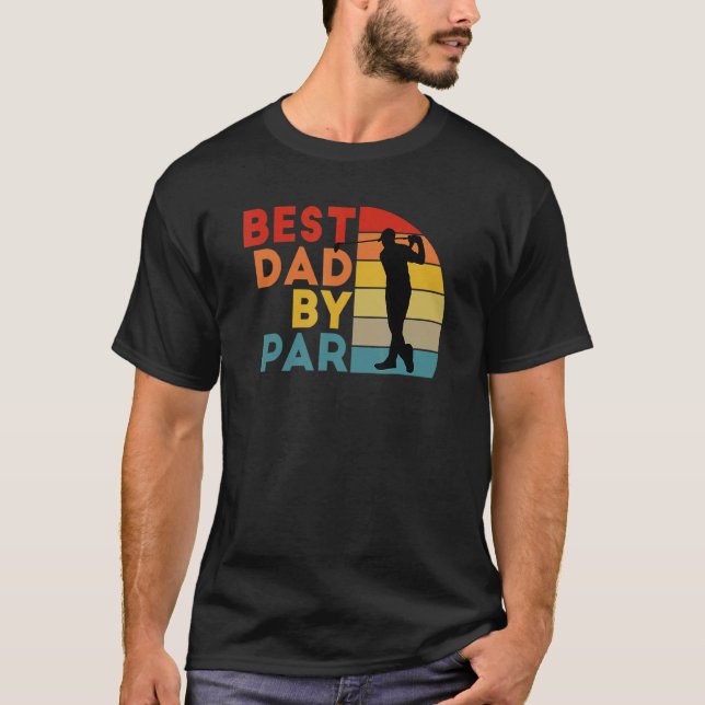 T-shirt Fête des pères Best Papa Par Par Par Golfer Daddy  (Devant)