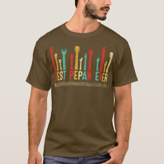 T-shirt Fête des pères Best Pepaw Ever Guitare Lover Guita
