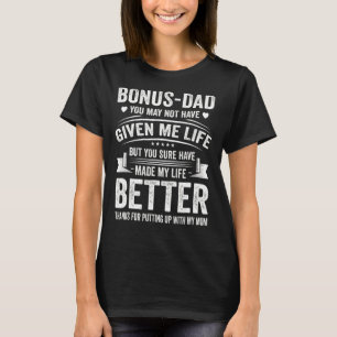 T-shirt Fête des pères Bonus Papa De Fille Fils Femme