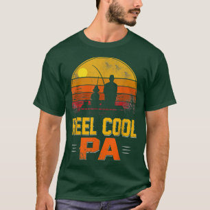 T-shirt Fête des pères Cadeau amusant Pêche bobine Cool Pa