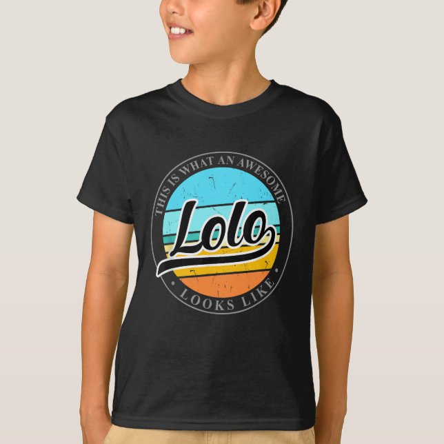 T-shirt Fête des pères cadeau d'anniversaire pour Lolo Fil (Devant)