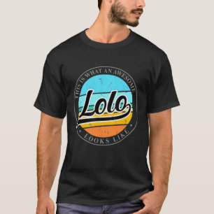 T-shirt Fête des pères cadeau d'anniversaire pour Lolo Fil