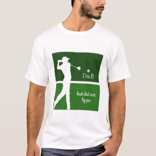 T-shirt fête des pères cadeau golf, meilleur papa jamais p