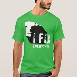 T-shirt Fête des pères Cadeau Je fixe tout Partnerlook