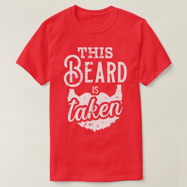T-shirt Fête des pères Cadeau sa barbe est fait de la barb (Design devant)