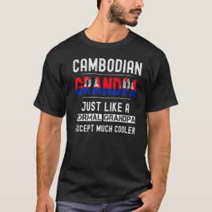 T-shirt Fête des pères cambodgienne de papi de naissance d